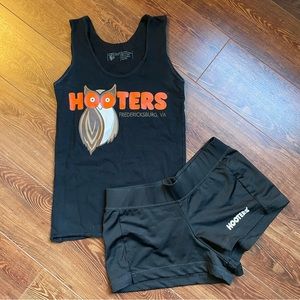 Hooters girl uniform outfit costume, tank top and shorts
